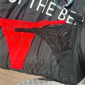 2 piece floral thongs